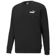 Bluzy sportowe męskie - Męska bluza Puma ESS Small Logo Crew TR Rozmiar: XXL / Kolor: czarny - miniaturka - grafika 1