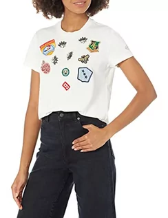Koszulki i topy damskie - Desigual Damska koszulka z krótkim rękawem, biały, XL - grafika 1