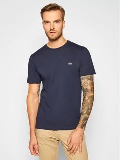 Koszulki męskie - Lacoste T-Shirt TH2038 Granatowy Regular Fit - grafika 1