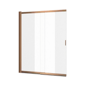 Parawany nawannowe - Excellent parawan nawannowy 110x140 cm rozsuwany miedziany szczotkowany - miniaturka - grafika 1