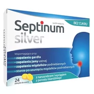 Przeziębienie i grypa - Septinum Silver x24 pastylki do ssania - miniaturka - grafika 1