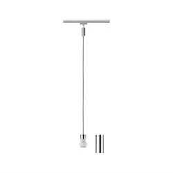 Paulmann Lampa wisząca BASIC na szynę U-Rail chrom mat - Lampy sufitowe - miniaturka - grafika 1