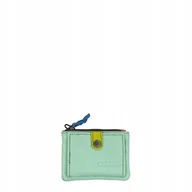 Portfele - Portfel portfelik mały skórzany miejsce na bilon karty eko OLIVKA - miniaturka - grafika 1