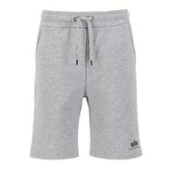 Spodnie sportowe męskie - Spodenki Alpha Industries Basic SL 11636317 - szare - miniaturka - grafika 1