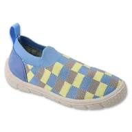 Buty dla dziewczynek - Befado obuwie dziecięce 102X029 niebieskie - miniaturka - grafika 1