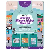 Kolorowanki, wyklejanki - Tooky Toy: Karty aktywności z naklejkami silikonowymi - miniaturka - grafika 1