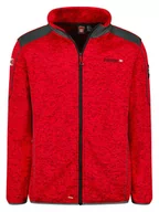 Odzież trekkingowa męska - ANAPURNA Kurtka polarowa "Turbine" w kolorze czerwonym - miniaturka - grafika 1