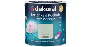 Farba Lateksowa Łazienka & Kuchnia Pastelowa Szałwia 2.5L Dekoral - Farby wewnętrzne - miniaturka - grafika 1