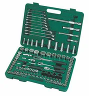 Klucze i nasadki - SATA ZESTAW KLUCZY  124el  1/4"  3/8" 1/2"WALIZKA - miniaturka - grafika 1