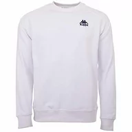 Bluzy męskie - Kappa męski taule z kapturem, biały, m 705421 - miniaturka - grafika 1