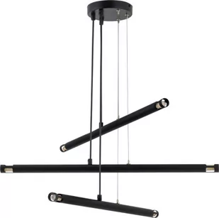 Sigma minimalistyczny czarny żyrandol do salonu 33379 MELODY 6 prosta lampa sufitowa metalowe rurki 33379 - Lampy sufitowe - miniaturka - grafika 1