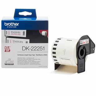 BROTHER DK-22251 62mm x15,24m (Jest na magazynie) - Taśmy do drukarek barwiące - miniaturka - grafika 1