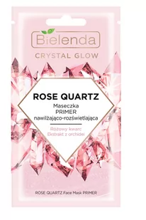 Bielenda Crystal Glow ROSE QUARTZ MASECZKA PRIMER NAWILŻAJĄCO ROZŚWIETLAJĄCA 8ml - Maseczki do twarzy - miniaturka - grafika 1