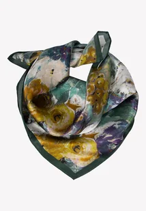 Mała apaszka damska jedwabna w impresjonistyczny wzór kwiatowy - Apaszki i szaliki damskie Mała apaszka damska jedwabna w impresjonistyczny wzór kwiatowy - Apaszki i szaliki damskie - miniaturka - grafika 1