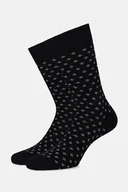 Skarpetki męskie - Skarpety Czarne we Wzór - miniaturka - grafika 1