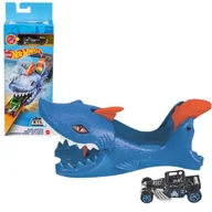 Tory, garaże, parkingi - Hot Wheels: Bestia wyrzutni - Element toru z rekinem - miniaturka - grafika 1