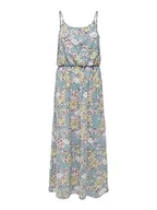 Sukienki - ONLY Damska sukienka ONLWINNER S/L Maxi Dress NOOS PTM, Stone Blue/AOP:Tea Floral, 38, Stone Blue/Aop:tea Floral, 38 - miniaturka - grafika 1