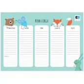 Szkolne artykuły papiernicze - Interdruk Plan lekcji A4 B&B Kids Pastel (10szt) - INTERDRUK - miniaturka - grafika 1