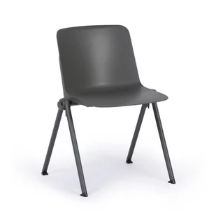 Fotel biurowy, krzesło biurowe Krzesło konferencyjne PLUS, szary - Fotele i krzesła biurowe - miniaturka - grafika 1