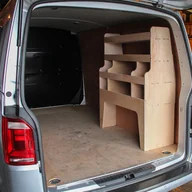 Akcesoria motoryzacyjne - Monster Racking Volkswagen Transporter T5, T6, T28, T30 - Wnętrze pojazdu użytkowego - drewno - Dostawa w furgonetce Składka szafka - miniaturka - grafika 1