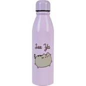 Butelki dla niemowląt - Pusheen The Cat Butelka  metalowa Bidon 600 ml - miniaturka - grafika 1