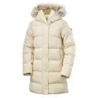 Płaszcze damskie - Damski Płaszcz pikowany zimowy HELLY HANSEN W BLOSSOM PUFFY PARKA 53624_034 – Beżowy - miniaturka - grafika 1