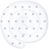 Poduszki do karmienia - XXL 300 cm łóżko wąż poduszka na łóżko poduszka do karmienia rolka na łóżko poduszka dekoracyjna łóżko brzeg wąż ręcznie robiona 100% bawełna szare .. - miniaturka - grafika 1