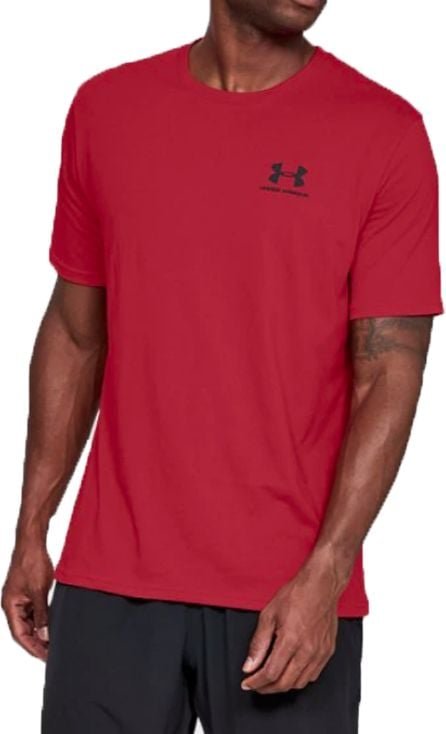 Under Armour Koszulka męska Sportstyle Left Chest Tee czerwona r. M 1326799-600
