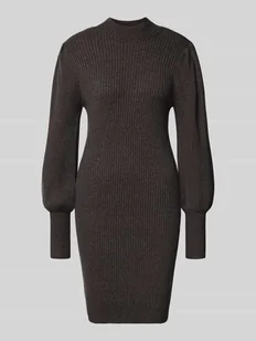 Sukienka o kroju comfort fit z dzianiny z mieszanki wiskozy model ‘KATIA’ - Sukienki - miniaturka - grafika 1