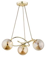Lampy sufitowe - Velta lampa wisząca 3-punktowa złota 62345 - miniaturka - grafika 1