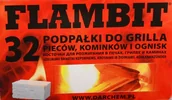 Rozpałki - Flambit Podpałka w kostce do grilla, pieców i kominków (32 sztuki) - miniaturka - grafika 1