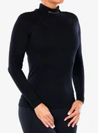 Bluzy sportowe damskie - Bluza termoaktywna damska Brubeck Extreme Merino - black/black - miniaturka - grafika 1
