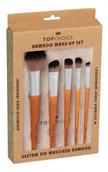Pędzle do makijażu - Top Choice Zestaw Komplet Set 5 Pędzli Bamboo - miniaturka - grafika 1