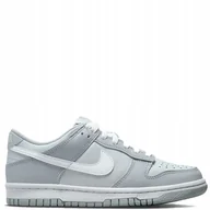 Buty sportowe damskie - Nike Dunk Low Two-Toned Grey Gs DH9765 001 Szare 37,5 - miniaturka - grafika 1