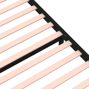 Lumarko Rama łóżka, czarna, lite drewno, 90x190 cm, pojedyncza - Łóżka - miniaturka - grafika 9