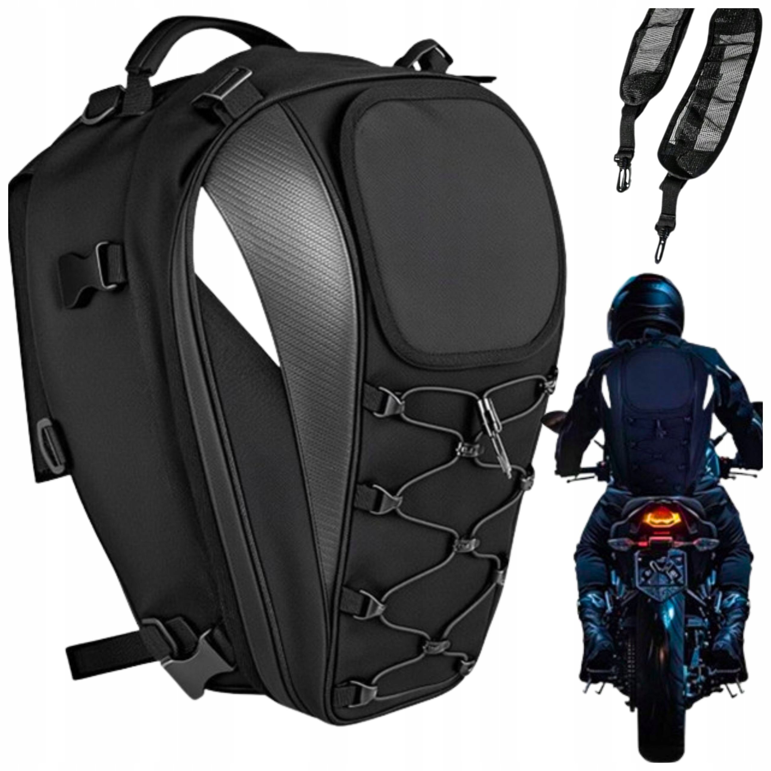 Plecak Motocyklowy Na Kask Sakwa Na Motor Wodoodporna Torba Twarda 5W1