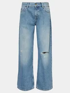 Spodnie damskie - Mustang Jeansy Medley 1015030 Niebieski Wide Leg - miniaturka - grafika 1