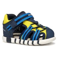 Buty dla chłopców - Geox Chłopiec B Sandały Iupidoo Boy, Navy Fluo Żółty, 25 EU - miniaturka - grafika 1