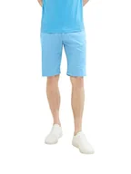 Spodenki damskie - TOM TAILOR Męskie Szorty bermudy 1035039, 18395 - Rainy Sky Blue, 36 - miniaturka - grafika 1
