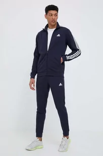 adidas dres męski kolor granatowy - Dresy męskie - miniaturka - grafika 1