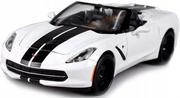 Samochody i pojazdy dla dzieci - Maisto, model kolekcjonerski Design Corvette Stingray Biały 1/24 - miniaturka - grafika 1