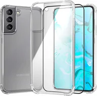 Etui i futerały do telefonów - Hello Case Etui Do Samsung Galaxy S21 FE 5G Pancerne, Przezroczyste, Guma Szkło 5D - miniaturka - grafika 1