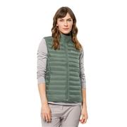 Kamizelki damskie - Damska kamizelka puchowa Jack Wolfskin PACK & GO DOWN VEST W picnic green - XS - miniaturka - grafika 1