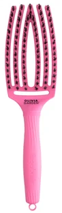 Olivia Garden Szczotka do Włosów Fingerbrush Dolce Vita Pink Granita - Szczotki i grzebienie do włosów - miniaturka - grafika 1