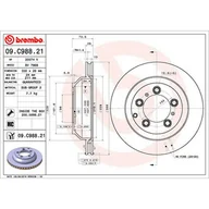 Tarcze hamulcowe - Tarcza hamulcowa BREMBO 09.C988.21 - miniaturka - grafika 1