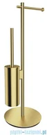 Wieszaki łazienkowe - Omnires Modern Project stojak na papier i szczotkę toaletową mosiądz szczotkowany MP60810BSB - miniaturka - grafika 1
