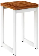 Taborety i hokery - Industrialny kwadratowy taboret kuchenny metalowy B1-P84 - miniaturka - grafika 1