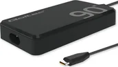 Zasilacze do laptopów - Qoltec 90W GaN Super Fast SLIM PD 5-20V 4.5A USB-C 3.1 Laptop MacBook Smartfon + kabel 52422 52422 - miniaturka - grafika 1
