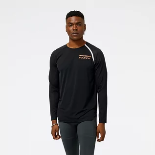 Koszulki męskie - Koszulka męska New Balance MT31242BK  czarna - grafika 1