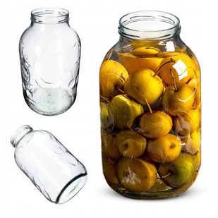 SŁÓJ SZKLANY 5L SŁOIK NA PRZETWORY MIÓD OGÓRKI NALEWKI SOK DUŻY WZÓR OWOCE - Pojemniki kuchenne SŁÓJ SZKLANY 5L SŁOIK NA PRZETWORY MIÓD OGÓRKI NALEWKI SOK DUŻY WZÓR OWOCE - Pojemniki kuchenne - miniaturka - grafika 1